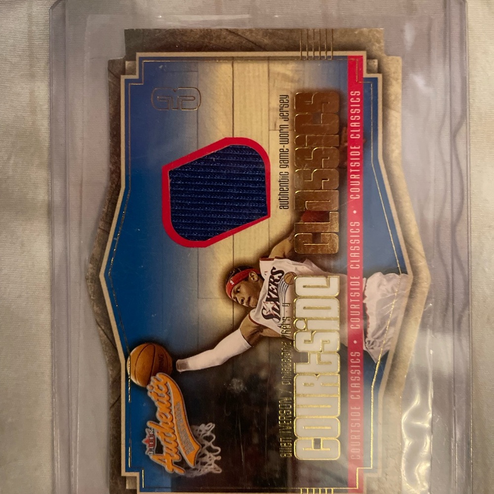 Fleer Allen iverson Courtside Classics Basketball Jersey Card